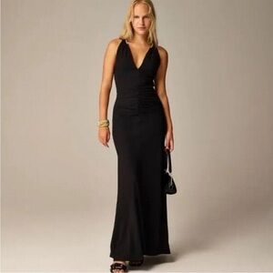 J. Crew Collection Full-Length Embellished Ruched Dress Size 4 NWT CD510